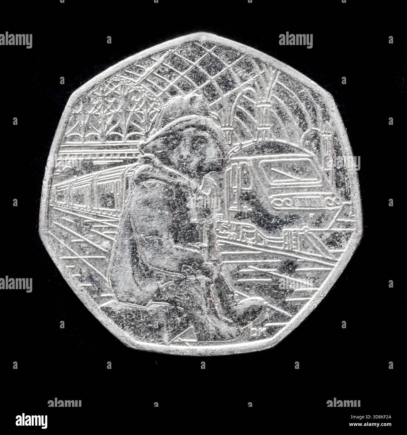 2018 Paddington à la Station pièce de 50p émise par la monnaie royale. Banque D'Images