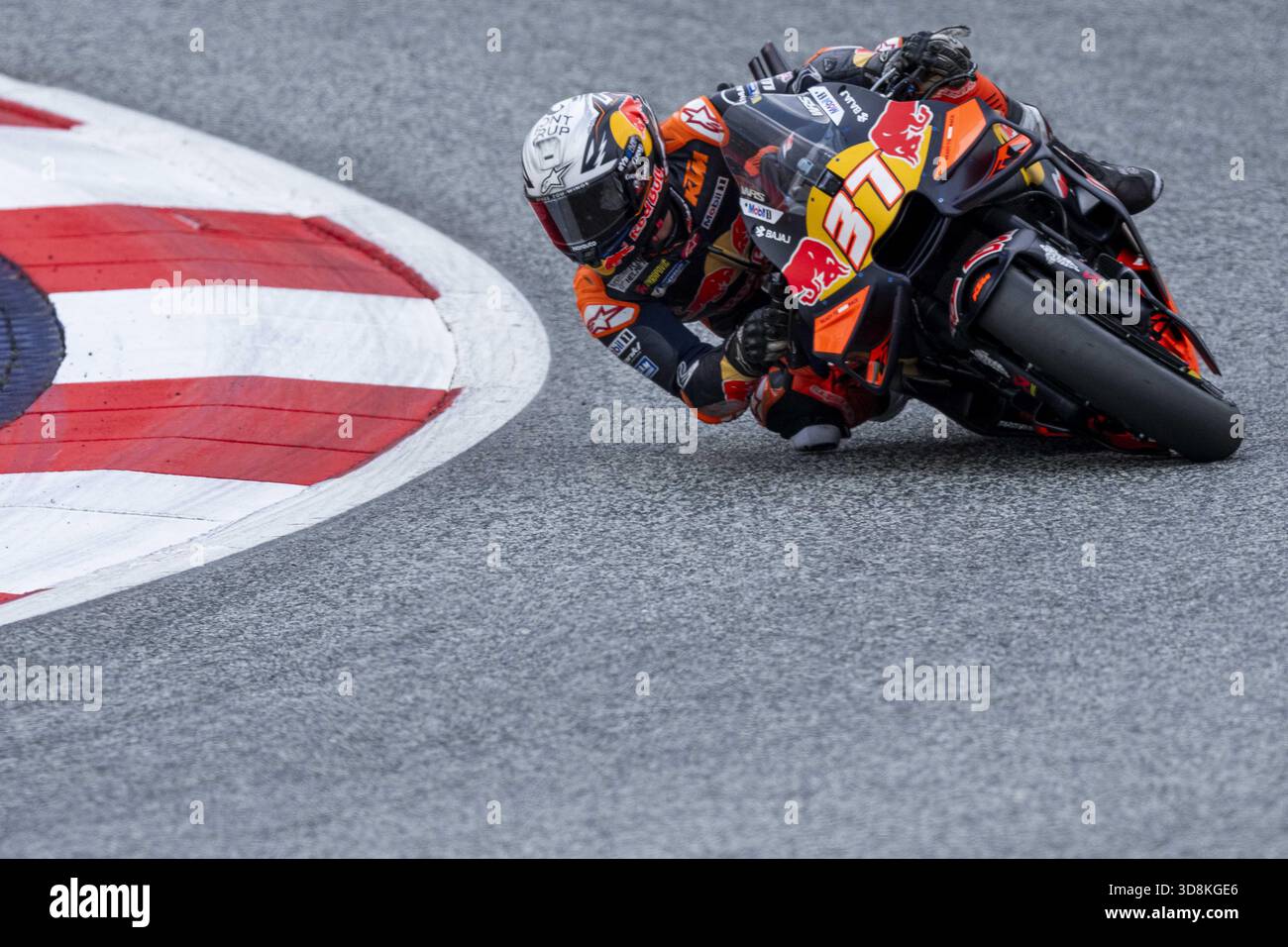 SPIELBERG, AUTRICHE - 17 AOÛT : Pedro Acosta d'Espagne et Red Bull KTM Factory Racing pendant le MotoGP d'Autriche - course au RED BULL RING le 17 août 2025 à Spielberg, Autriche, STYRIE.250817 SEPA 12 179 - 20250817 PD16956 Banque D'Images