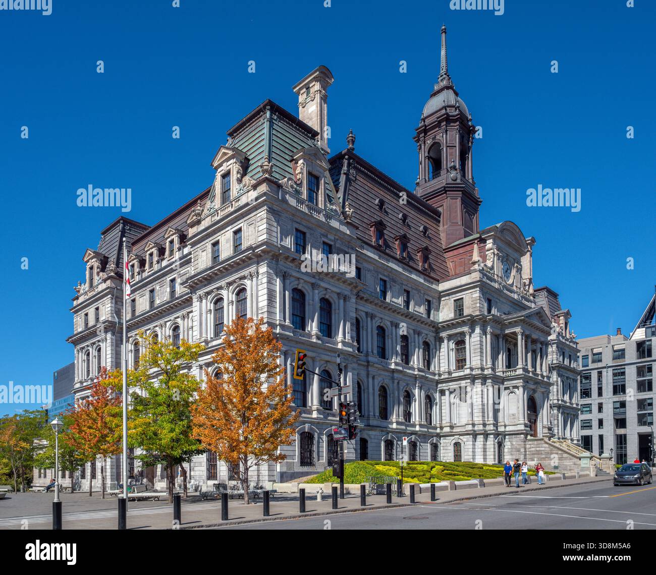 Hôtel de ville de Montréal (Hôtel de ville), Rue notre Dame, Montréal, Québec, Canada Banque D'Images