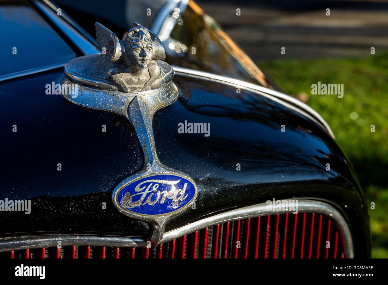 1932 Ford Model B, exposé à l'Assemblée de Bicester Motion qui s'est tenue le 30 novembre 2025. Banque D'Images
