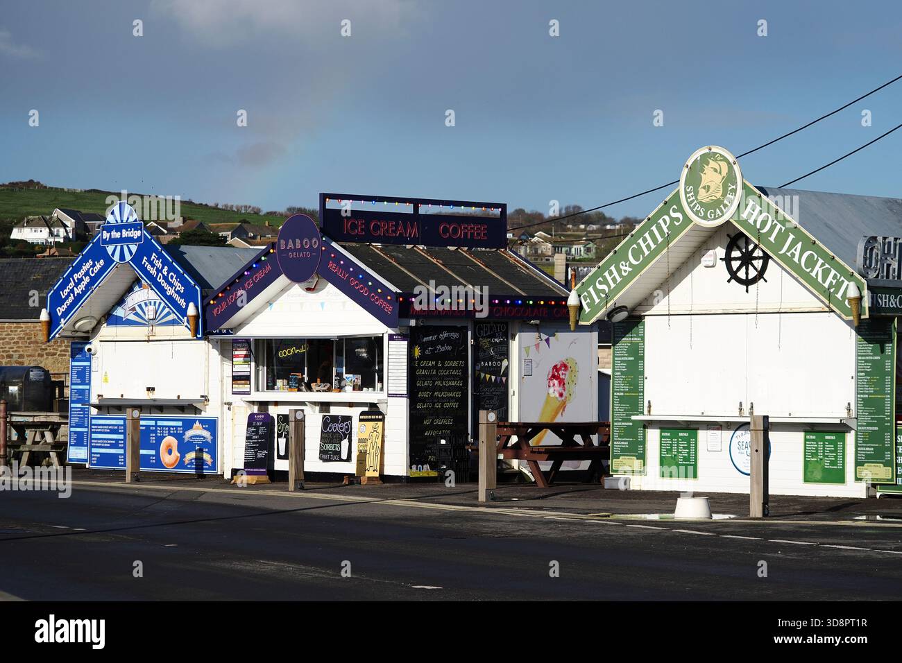 West Bay lieu de vacances Dorset Coast Banque D'Images