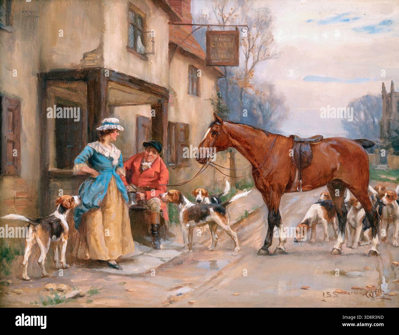 John Sanderson Sanderson-Wells - halte pour se rafraîchir Banque D'Images