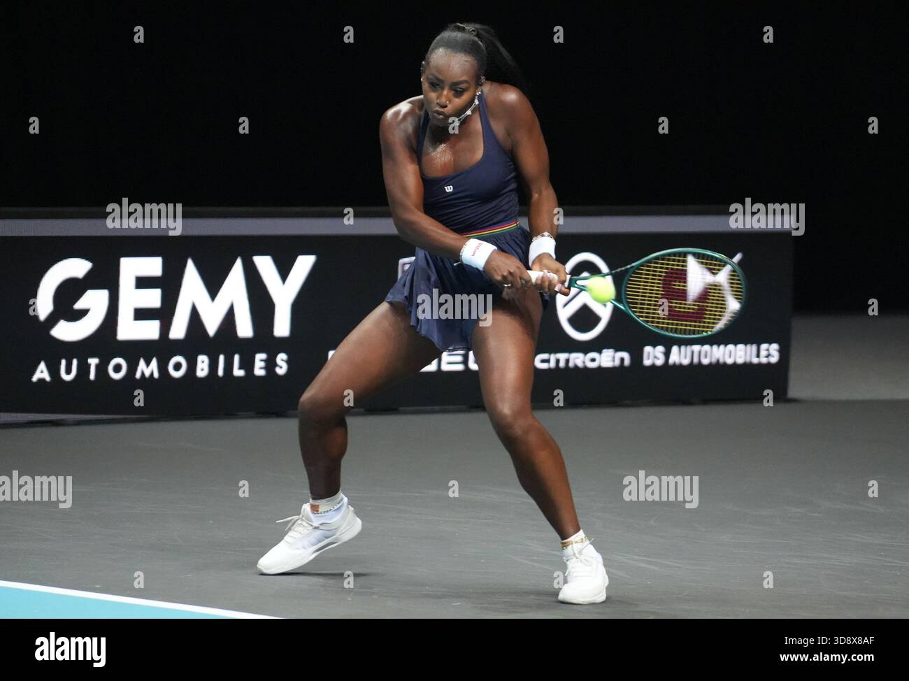 Alycia Parks of USA lors de l’Open d’ Angers Women 2025, le 02 décembre 2025 à Trelaze, France- photo Laurent Lairys Banque D'Images