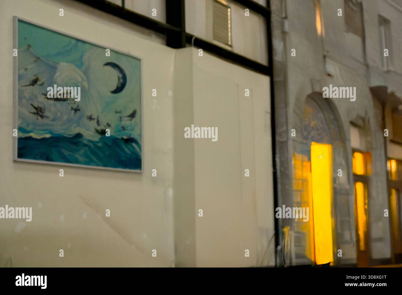 Peinture d'avions au Pima Air & Space Museum, à Tucson, Arizona, est l'un des plus grands musées aérospatiaux financés par des fonds non gouvernementaux au monde. Banque D'Images