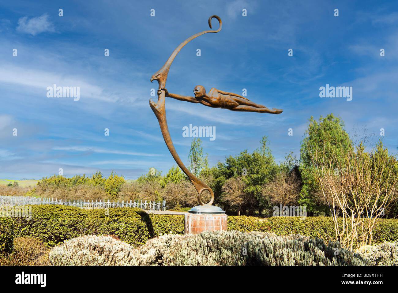 Cave de vinification Sculpterra et sculpture Garden sculpture Banque D'Images