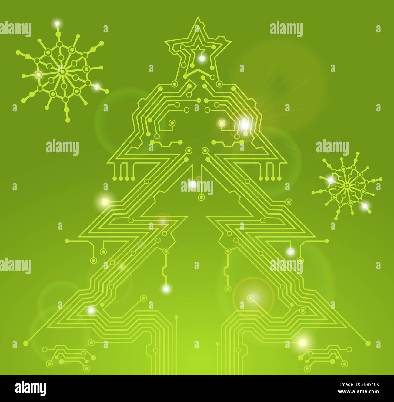 Arbre de Noël de la platine avec flocon numérique, l'élément de conception, eps10 vector illustration Illustration de Vecteur