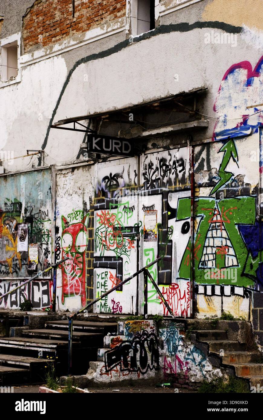 Autre bâtisse de graffiti art Banque D'Images