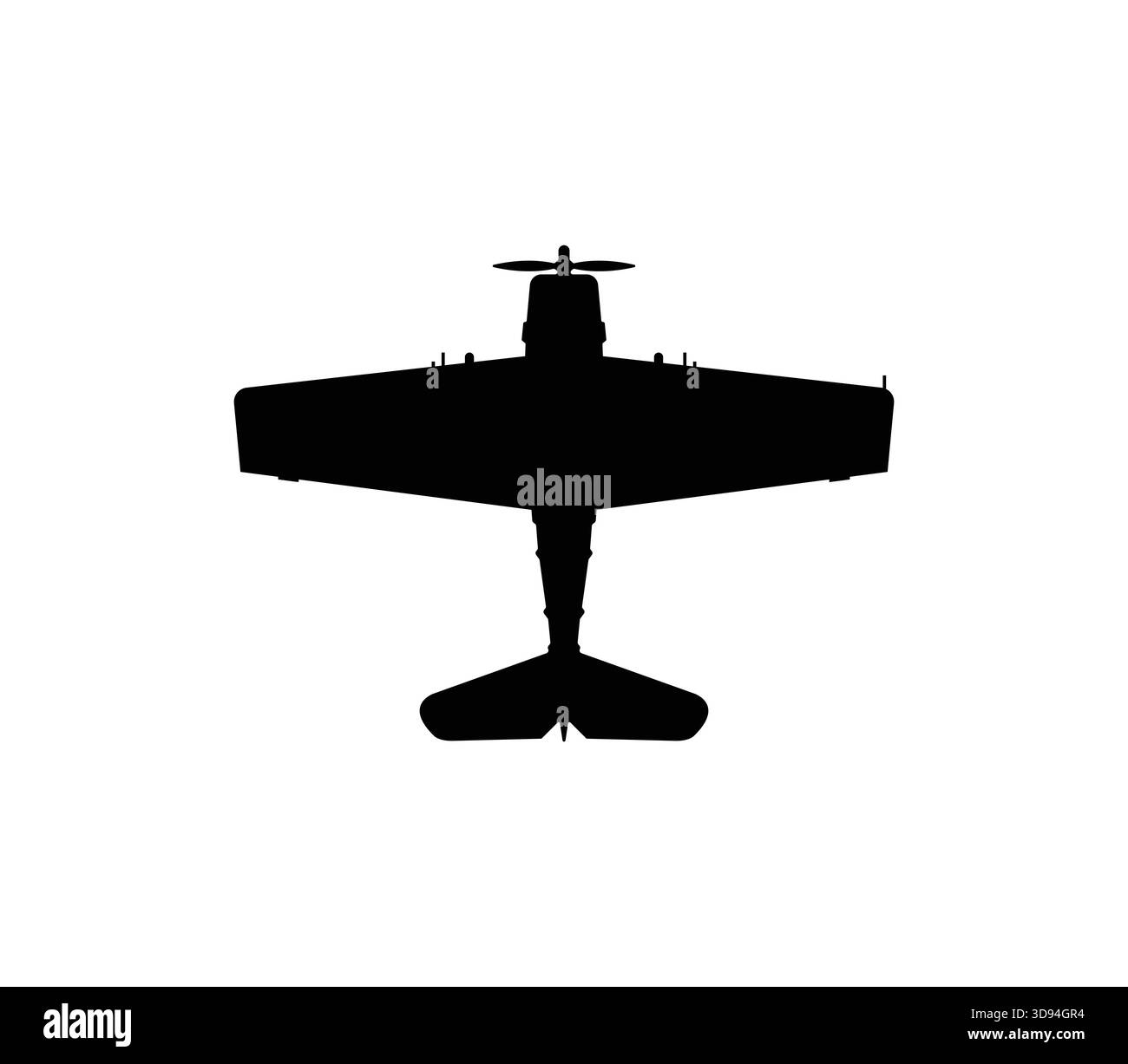 Icône du chasseur F6F Hellcat (Grumman). symbole de l'armée américaine. Image vectorielle isolée pour concepts militaires, infographie et conception de sites Web, Heritage of U.S. Illustration de Vecteur