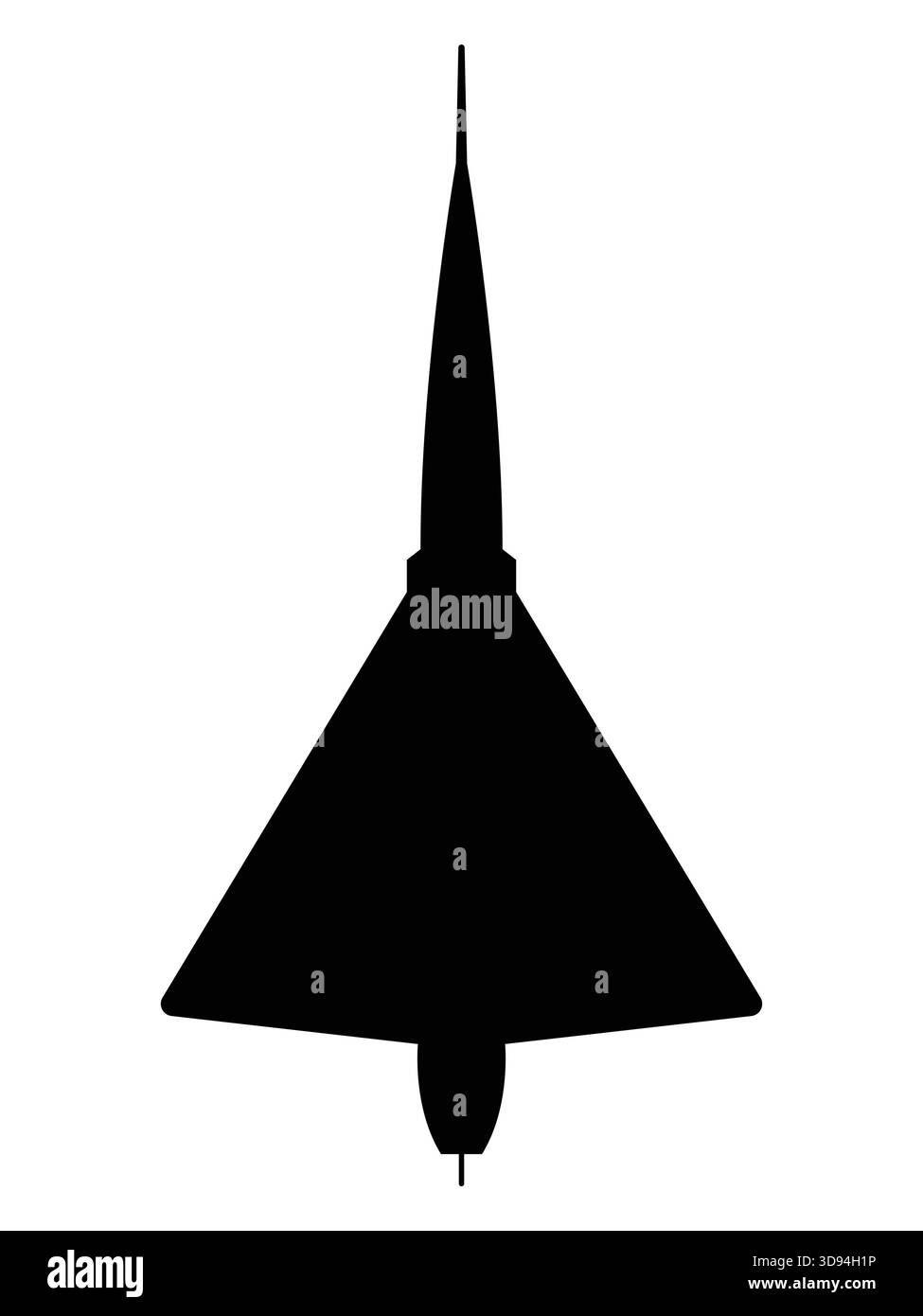 Icône de l'avion de chasse F-106 Delta Dart. symbole de l'armée américaine. Image vectorielle isolée pour concepts militaires, infographie et conception de sites Web, Heritage of U.S. Illustration de Vecteur