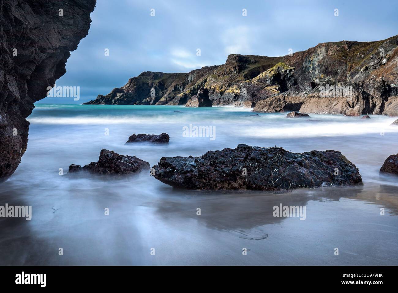 Kynance Cornwall ; Royaume-Uni ; Banque D'Images
