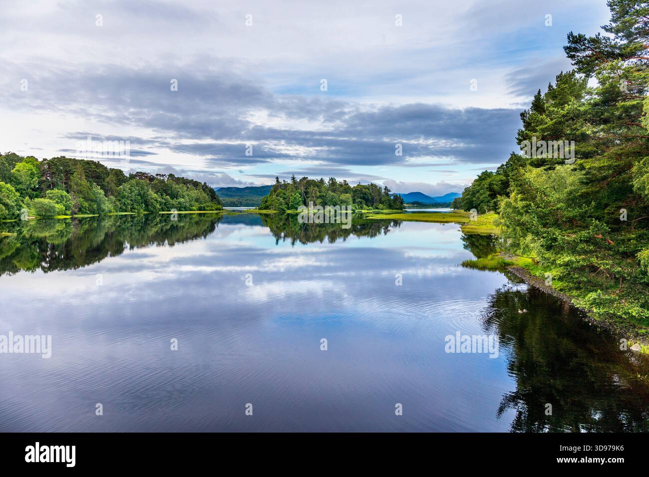 Loch Insh ; River Spey ; Écosse ; Royaume-Uni Banque D'Images