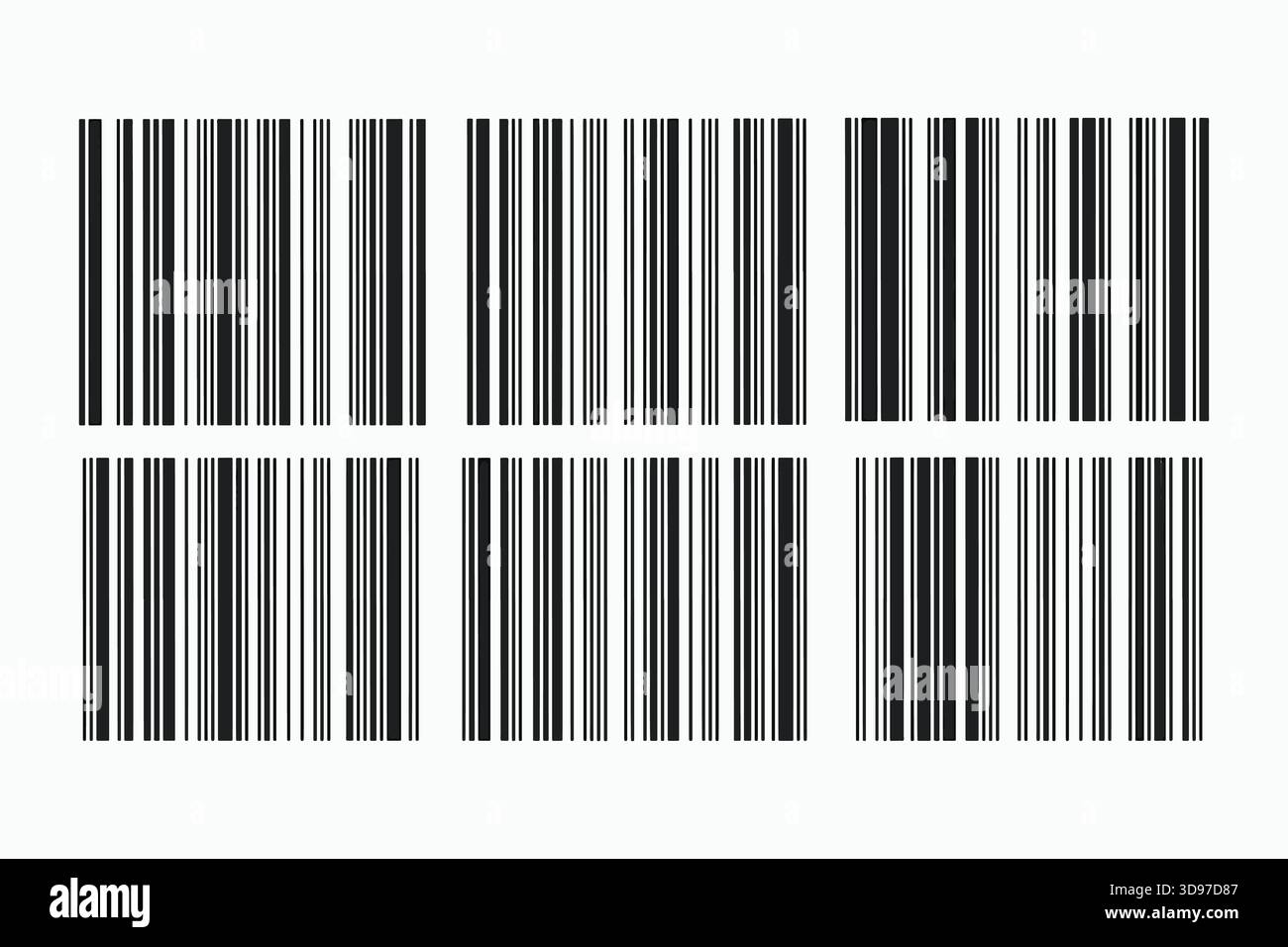 Ressource graphique de modèle de collecte de codes-barres pour la gestion de la vente au détail ou des stocks Illustration de Vecteur