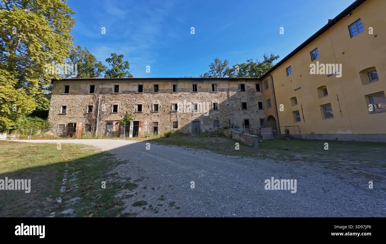 Anciennes écuries dans la villa de Pratolino, Italie. Construit entre 1579 et 1580 par Bernardo Buontalenti Banque D'Images