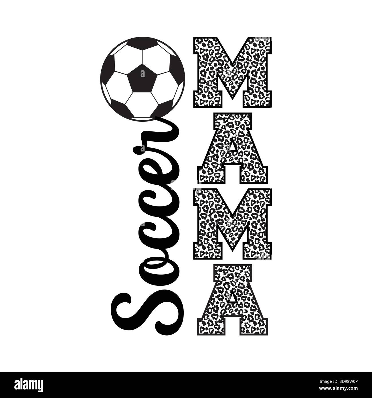 Typographie noire simple "entraîneur de football" avec soulignement de script, petit coeur et icône de ballon de football, conception minimaliste du logo entraîneur de sport pour t-shirts, capuche Illustration de Vecteur