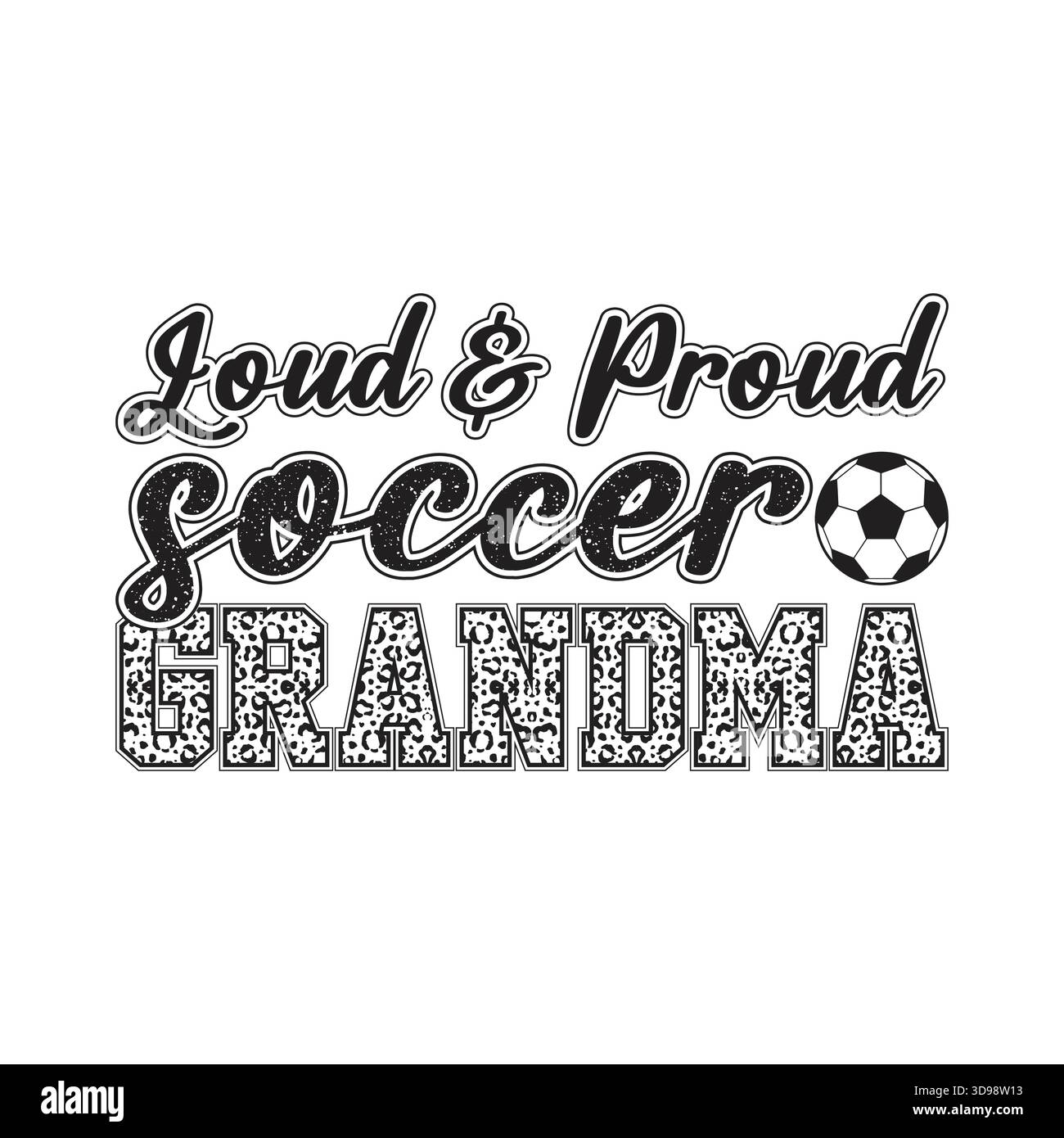 Typographie noire simple "entraîneur de football" avec soulignement de script, petit coeur et icône de ballon de football, conception minimaliste du logo entraîneur de sport pour t-shirts, capuche Illustration de Vecteur