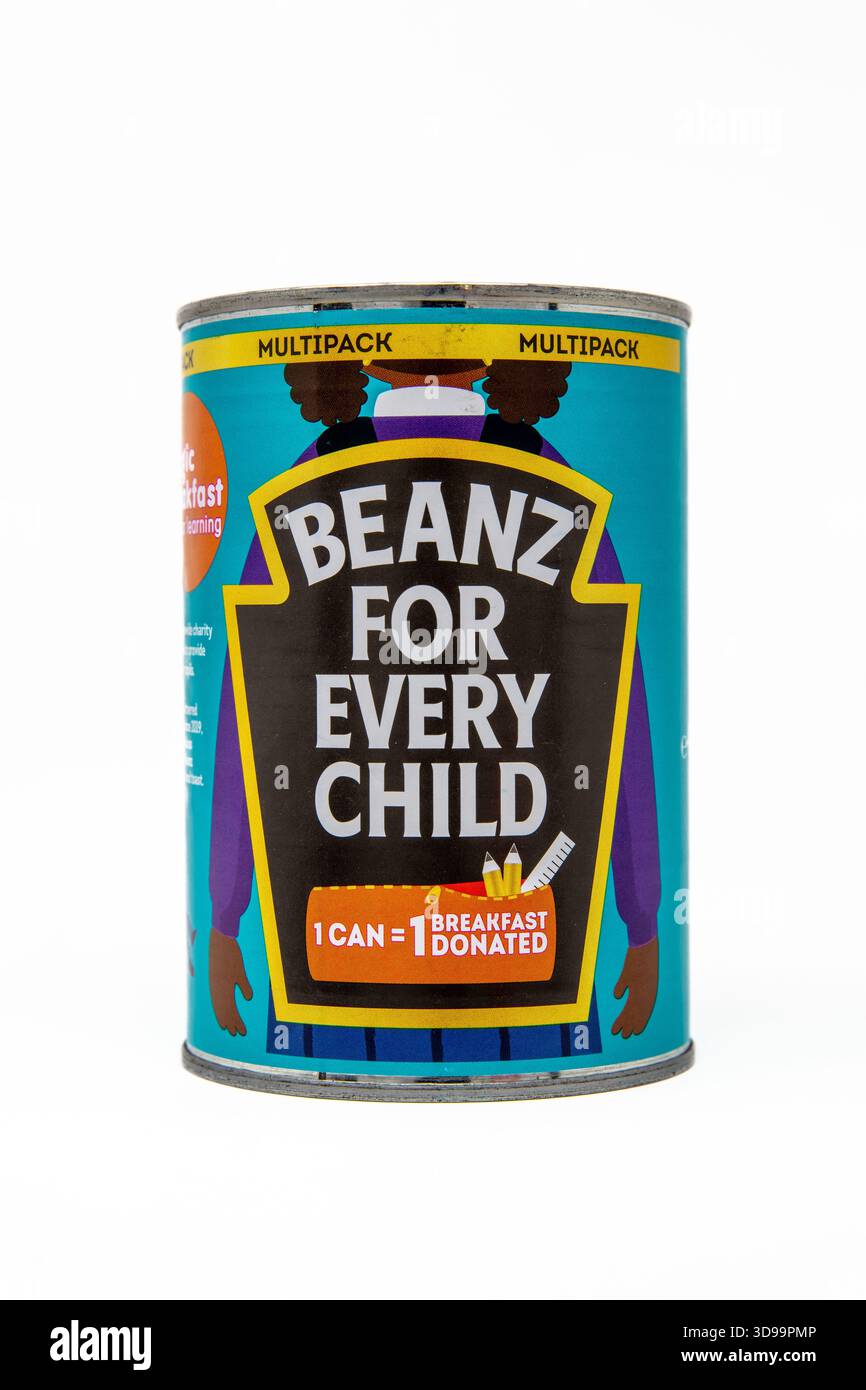 Heinz Beanz en sauce tomate. Banque D'Images