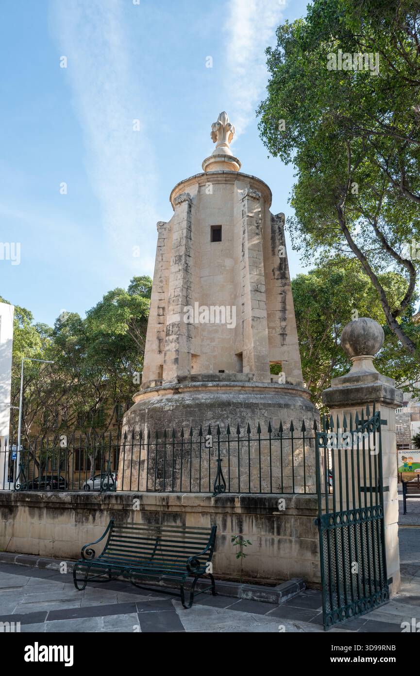 Château d'eau de Wignacourt, une structure baroque du XVIIe siècle située à Floriana Banque D'Images