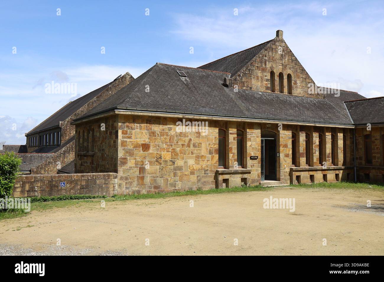 Abbaye de Saint-Guénolé, village de Landévennec, département de Finistère, Bretagne, France Banque D'Images