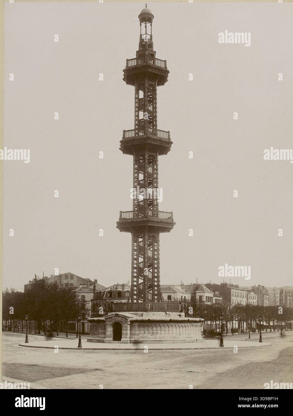 Puits artésien Grenelle, place de Breteuil, 7ème et 15ème arrondissements, Paris. Union photographique française, photographe, entre 1893 et 1920, photographie, Arts graphiques, photographie, Aristotype, dimensions - oeuvre : hauteur : 39 cm, largeur : 29,5 cm, dimensions - ancienne monture : hauteur : 59,9 cm, largeur : 50,2 Banque D'Images
