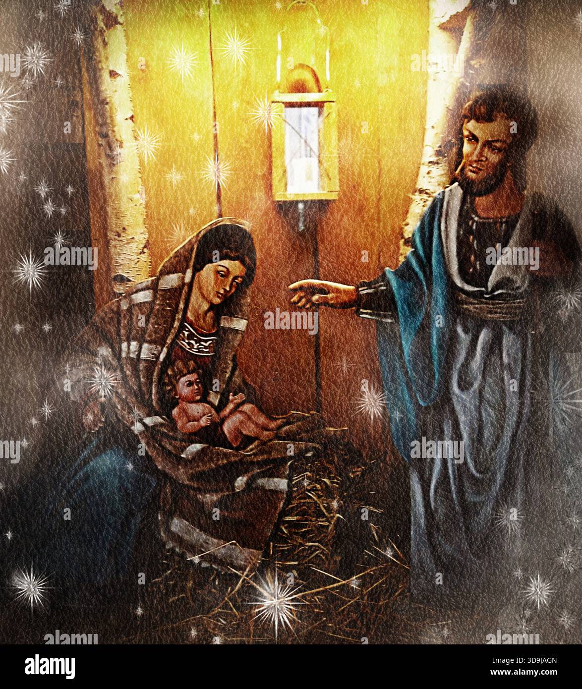 Pacific Giftware Statuette Nativité Joseph Marie Et Bébé Jésus - Crèche Religieuse 7,75 Cm