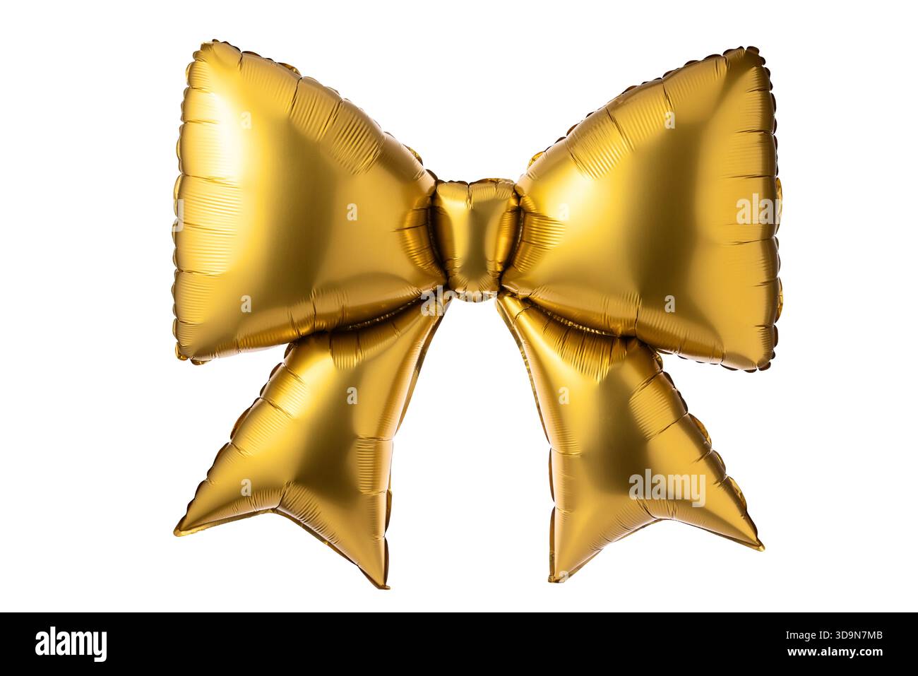 Noeud ballon coquette, forme ruban ballon festif isolé Banque D'Images