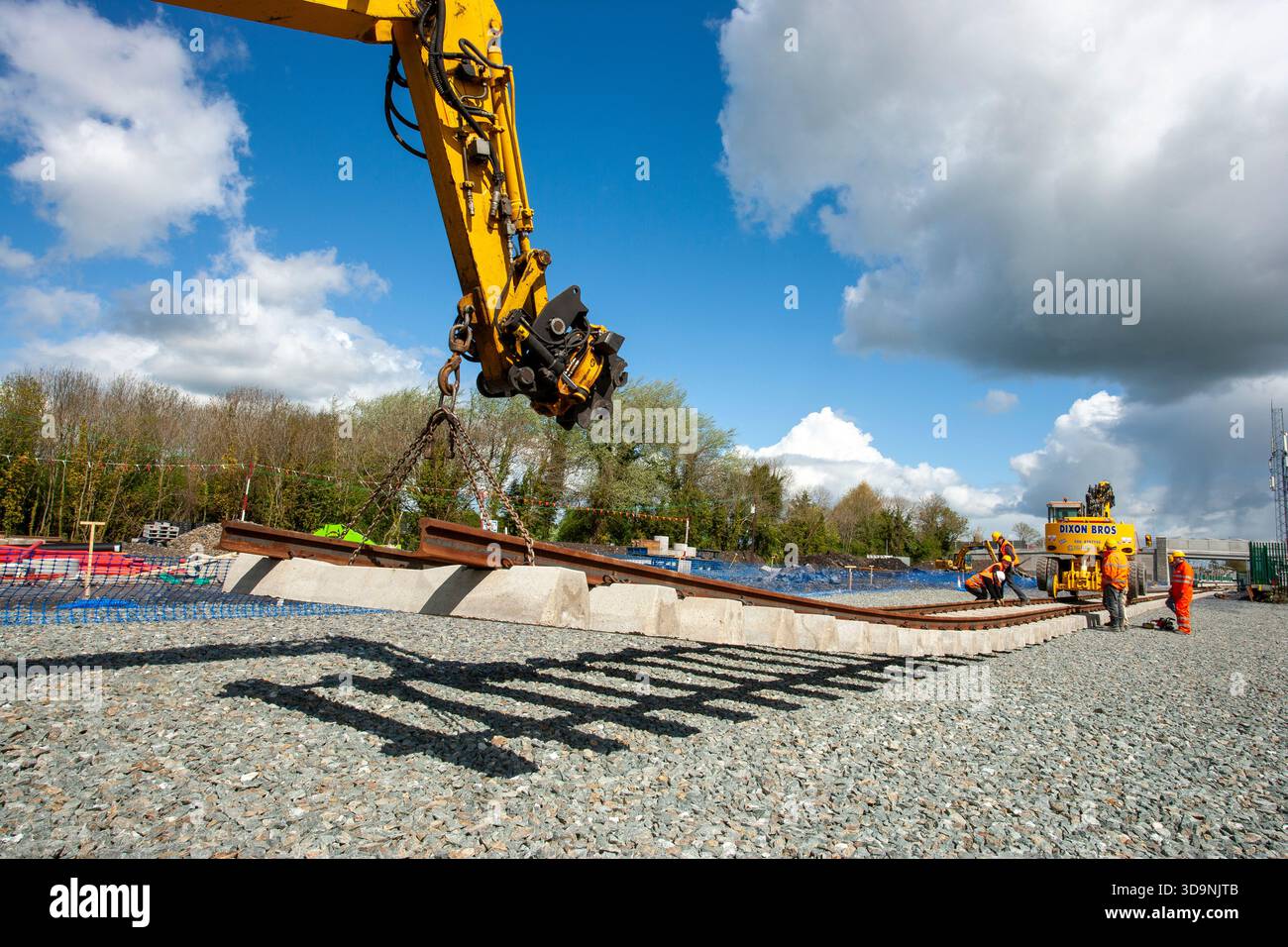 nouvelles voies ferrées Banque D'Images