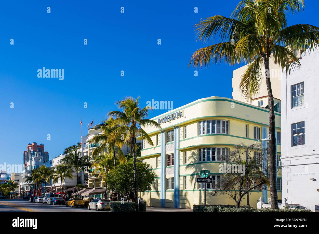 Architecture Ocean Docin Miami Beach Banque D'Images