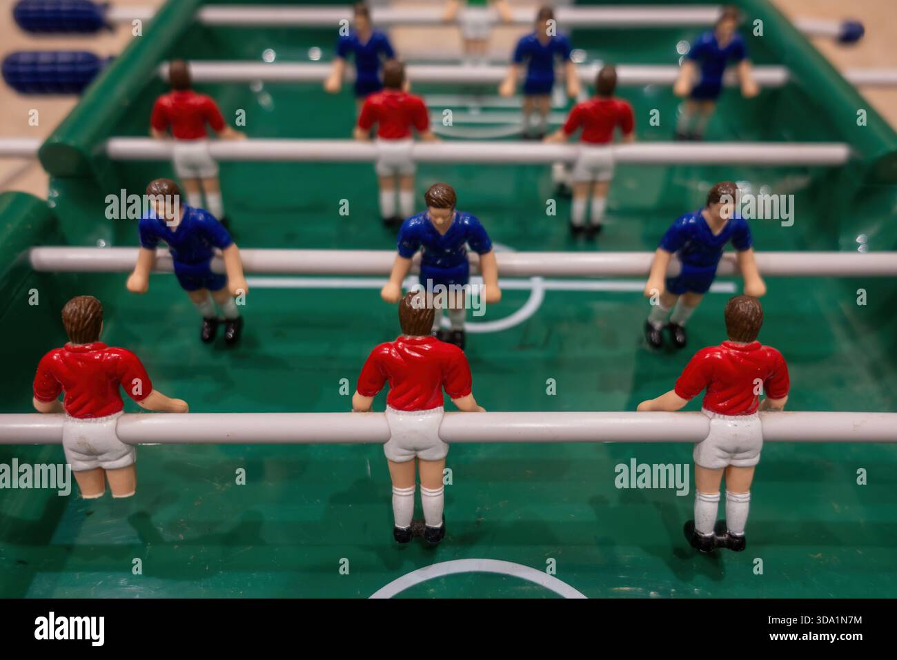 Vintage mini jeu de baby-foot Banque D'Images