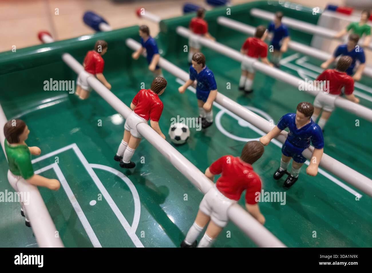 Vintage mini jeu de baby-foot Banque D'Images