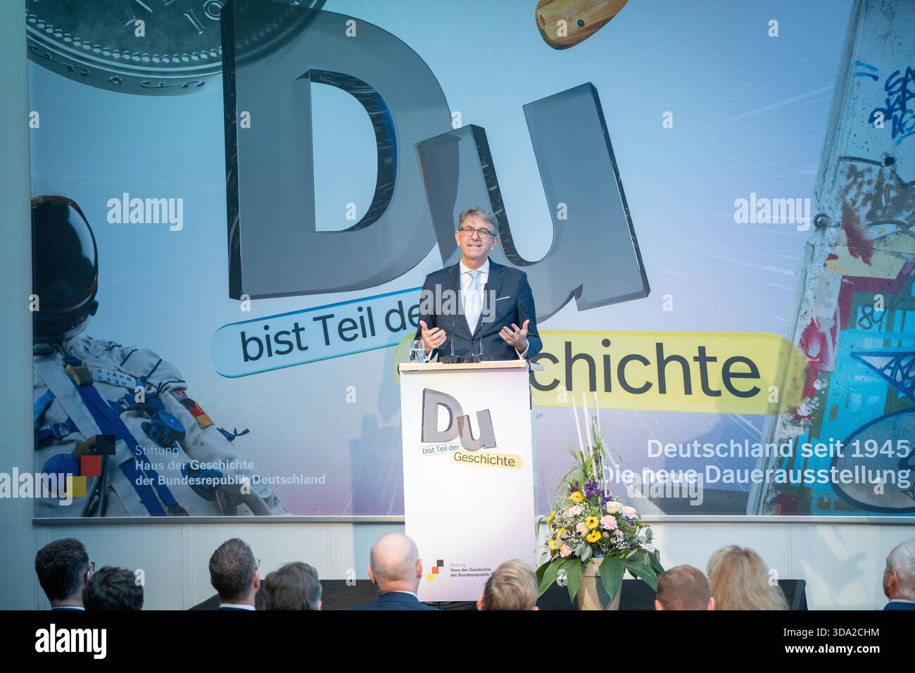 Wolfram Weimer, ministre d'État à la culture et aux médias, lors de son discours d'ouverture Banque D'Images