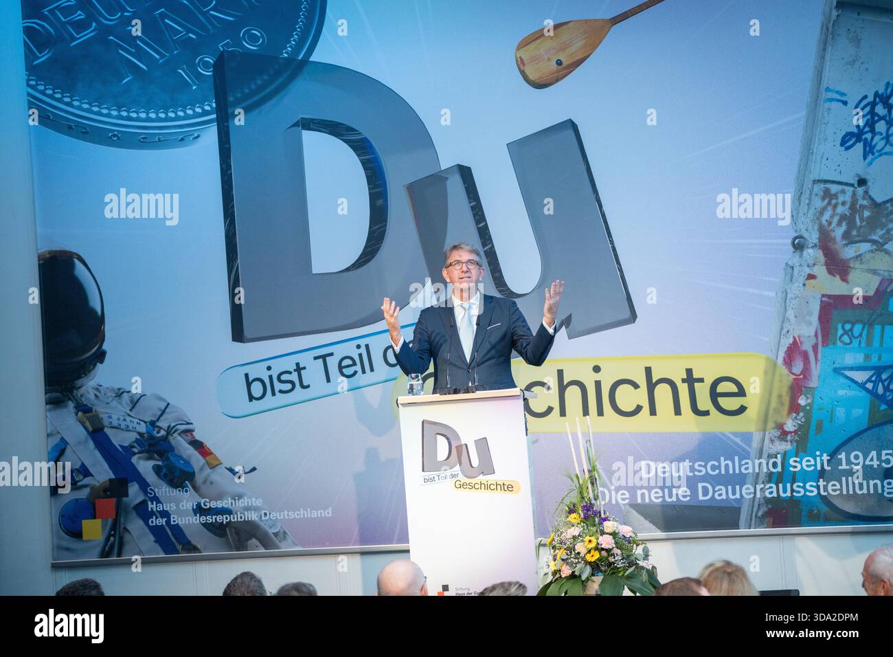 Wolfram Weimer, ministre d'État à la culture et aux médias, lors de son discours d'ouverture Banque D'Images