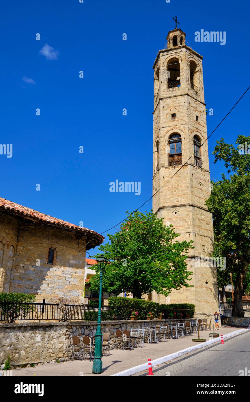 Grèce, Macédoine, Siatista, campanile Banque D'Images