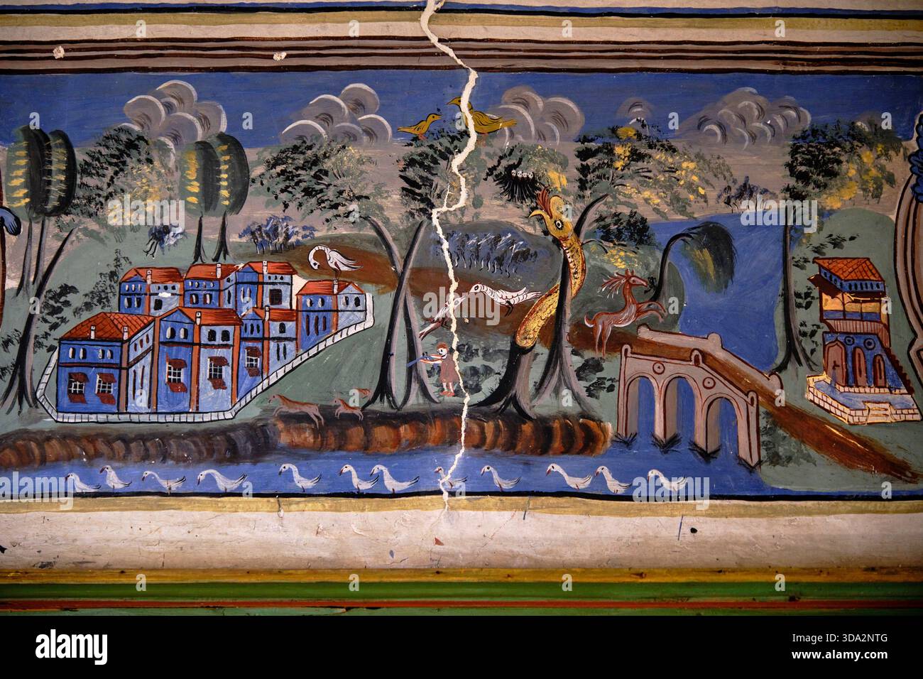 Grèce, Macédoine, Siatista, Malioga Mansion du XVIIIe siècle Banque D'Images