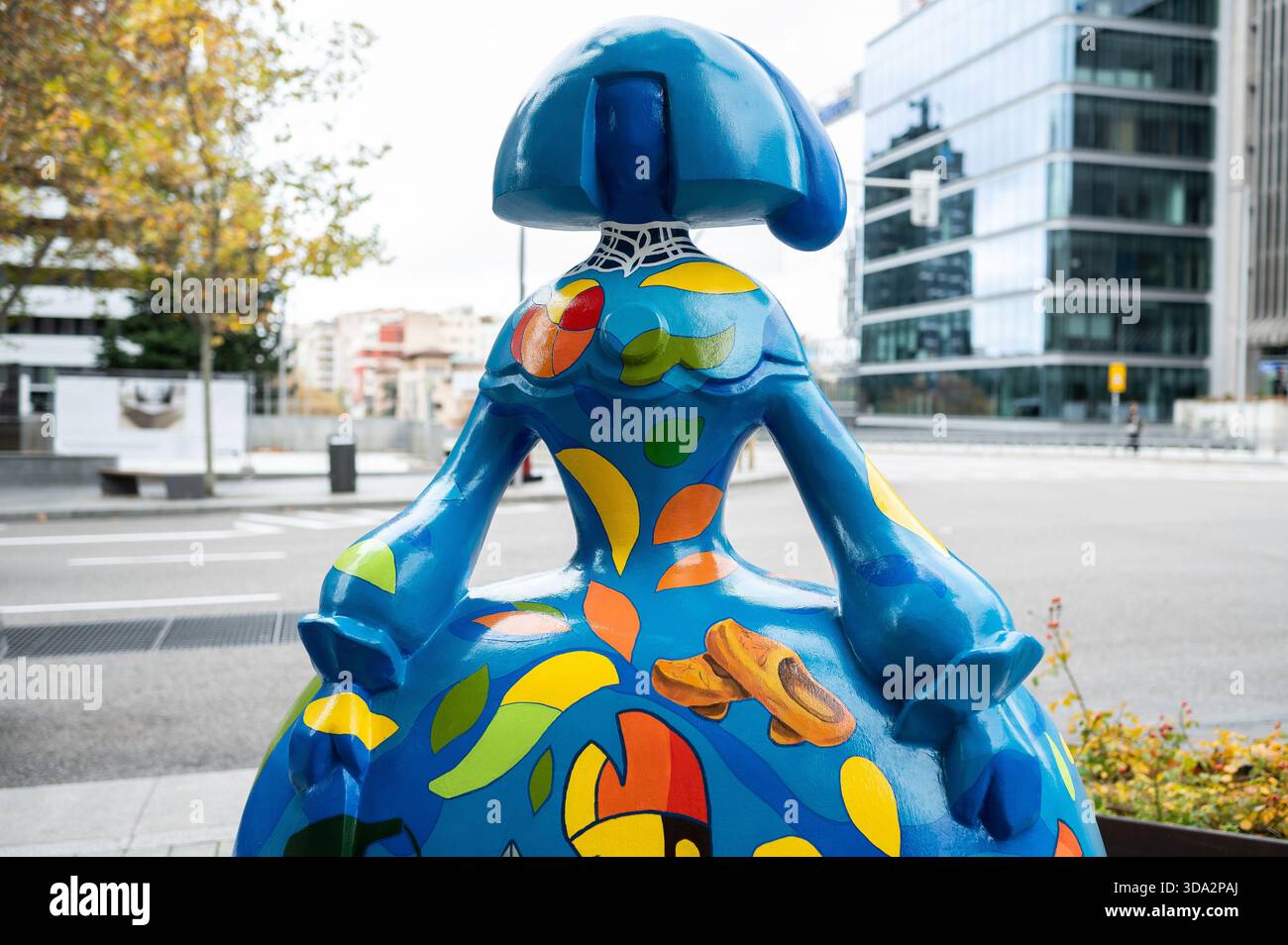 Vue d'une sculpture en forme de figures du peintre Velázquez Las Menina est exposée lors de l'exposition Meninas Madrid Gallery. Decembb Banque D'Images