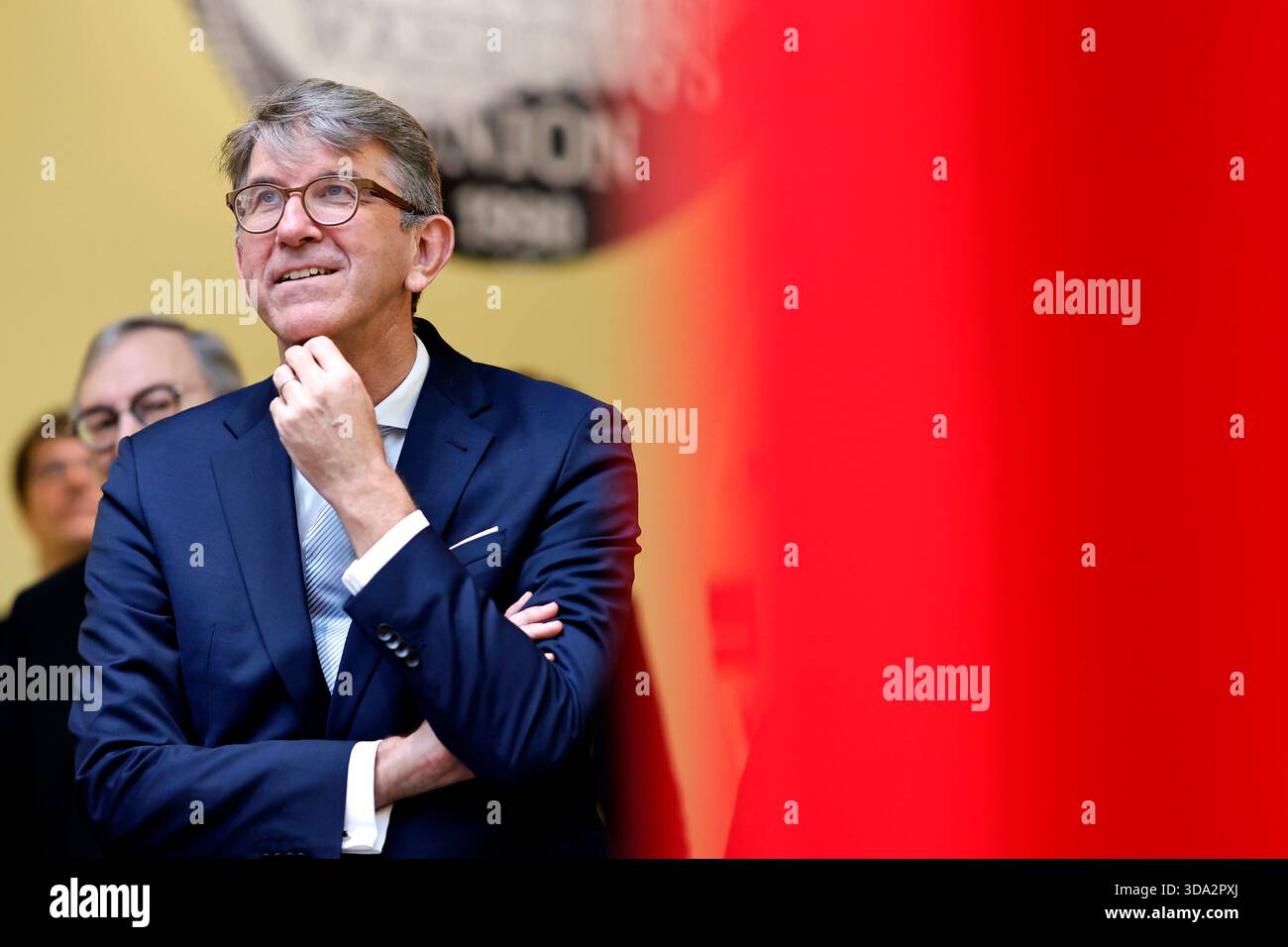 Homme politique Wolfram Weimer (indépendant), commissaire du gouvernement fédéral à la culture et aux médias, lors de l'ouverture de la nouvelle exposition permanente "vous faites partie de l'histoire" à la Maison de l'histoire à Bonn, qui éclaire l'histoire de l'Allemagne de 1945 au p Banque D'Images
