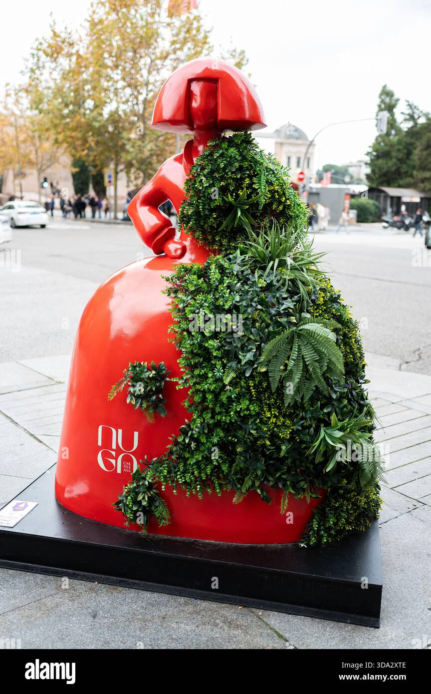 Madrid, Espagne. 07 décembre 2025. Vue d'une sculpture en forme de figures du peintre Velázquez Las Menina est exposée lors de l'exposition de la Galerie Meninas Madrid. 8 décembre 2025 Espagne (photo par Oscar Gonzalez/Sipa USA) crédit : Sipa USA/Alamy Live News Banque D'Images