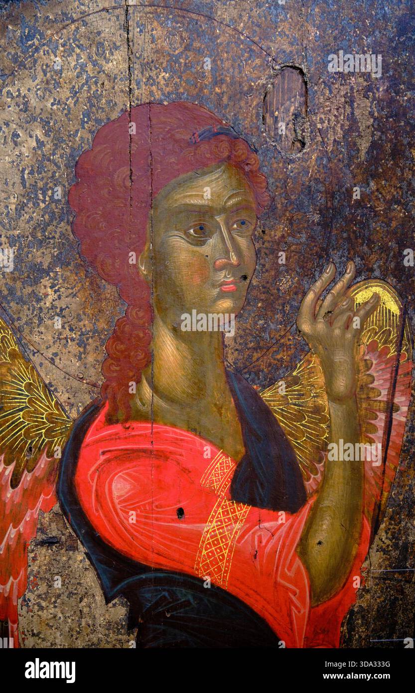Grèce, Macédoine, Kastoria, le musée byzantin, l'archange Gabriel, 15e Banque D'Images