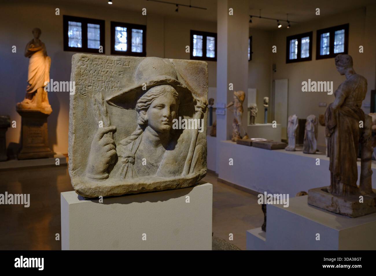 Grèce, Macédoine, Dion, Musée archéologique de Dion Banque D'Images