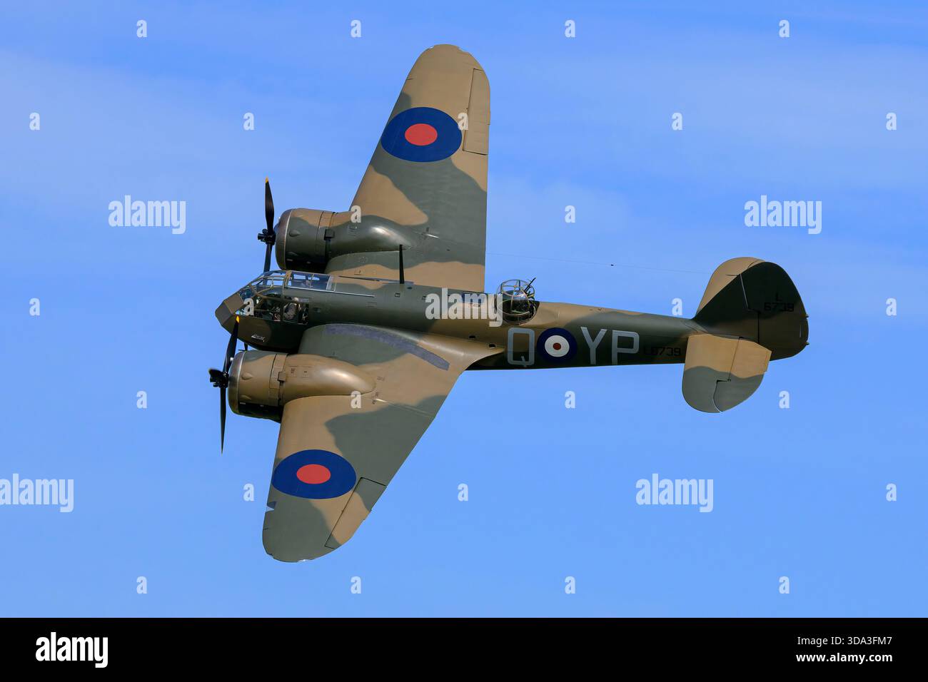 Un bombardier d'attaque légère Bristol Blenheim de la seconde Guerre mondiale de la RAF Banque D'Images