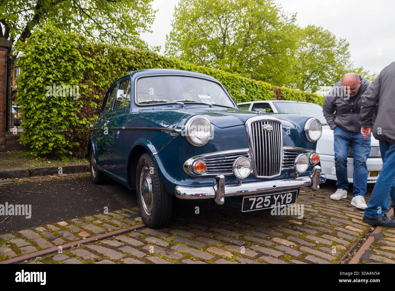 Blue Wolseley 1500 série III, année 1964 Banque D'Images
