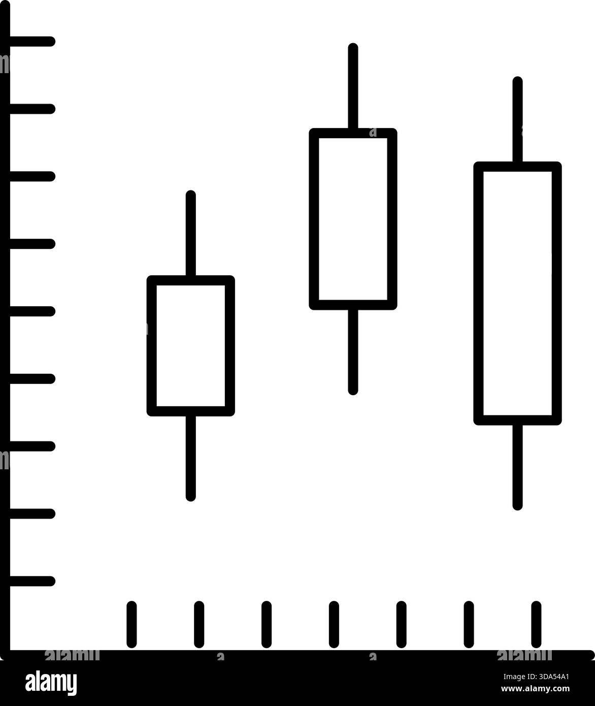 Graphique en chandelier affichant l'analyse des données du marché financier pour le trading Illustration de Vecteur