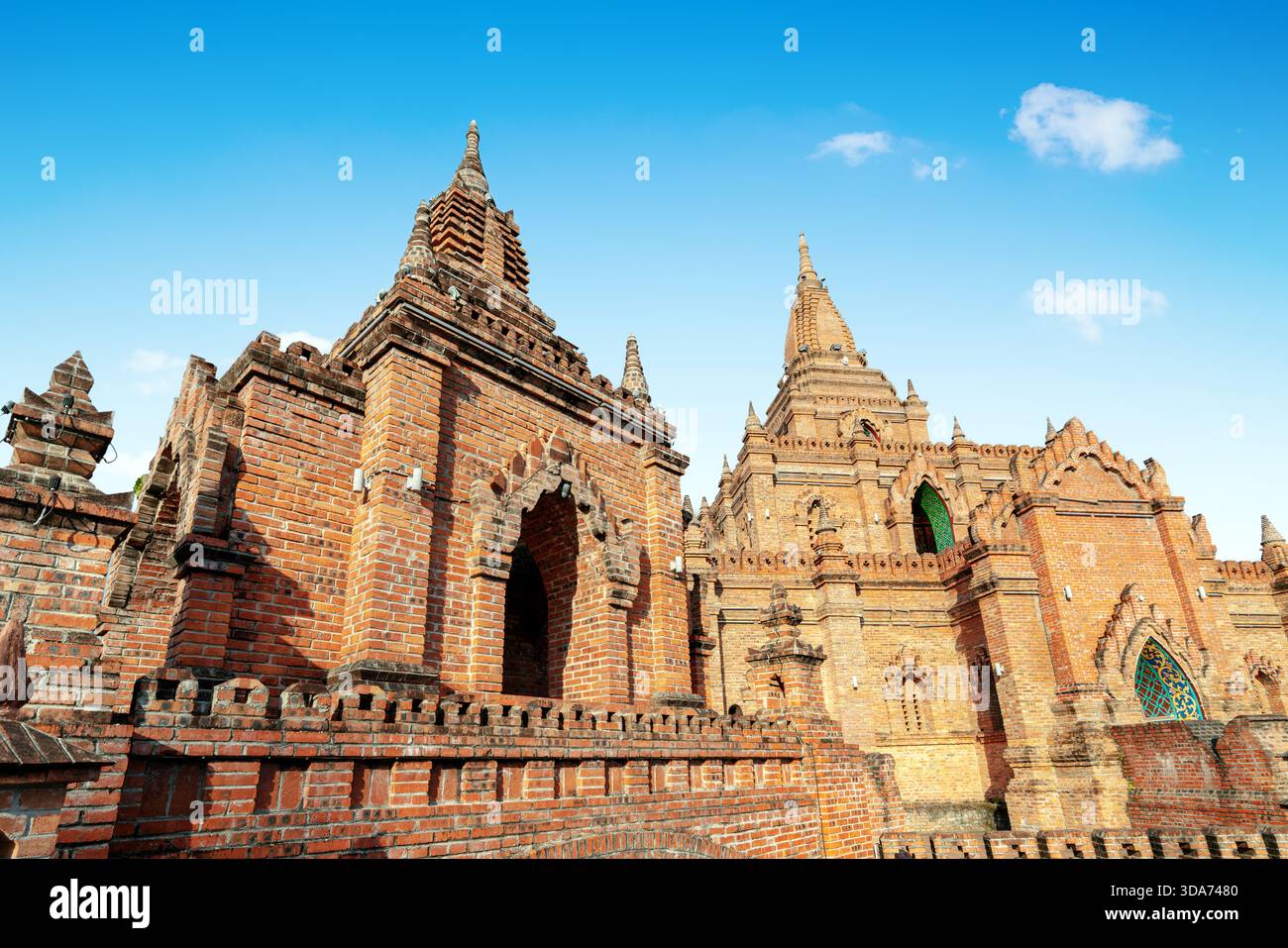 Architecture de style Dai à Ruili, province du Yunnan, Chine. Banque D'Images