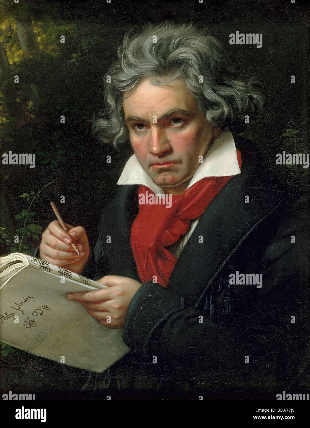 Ludwig van Beethoven compositeur de musique classique portrait par Joseph Karl Stieler Banque D'Images
