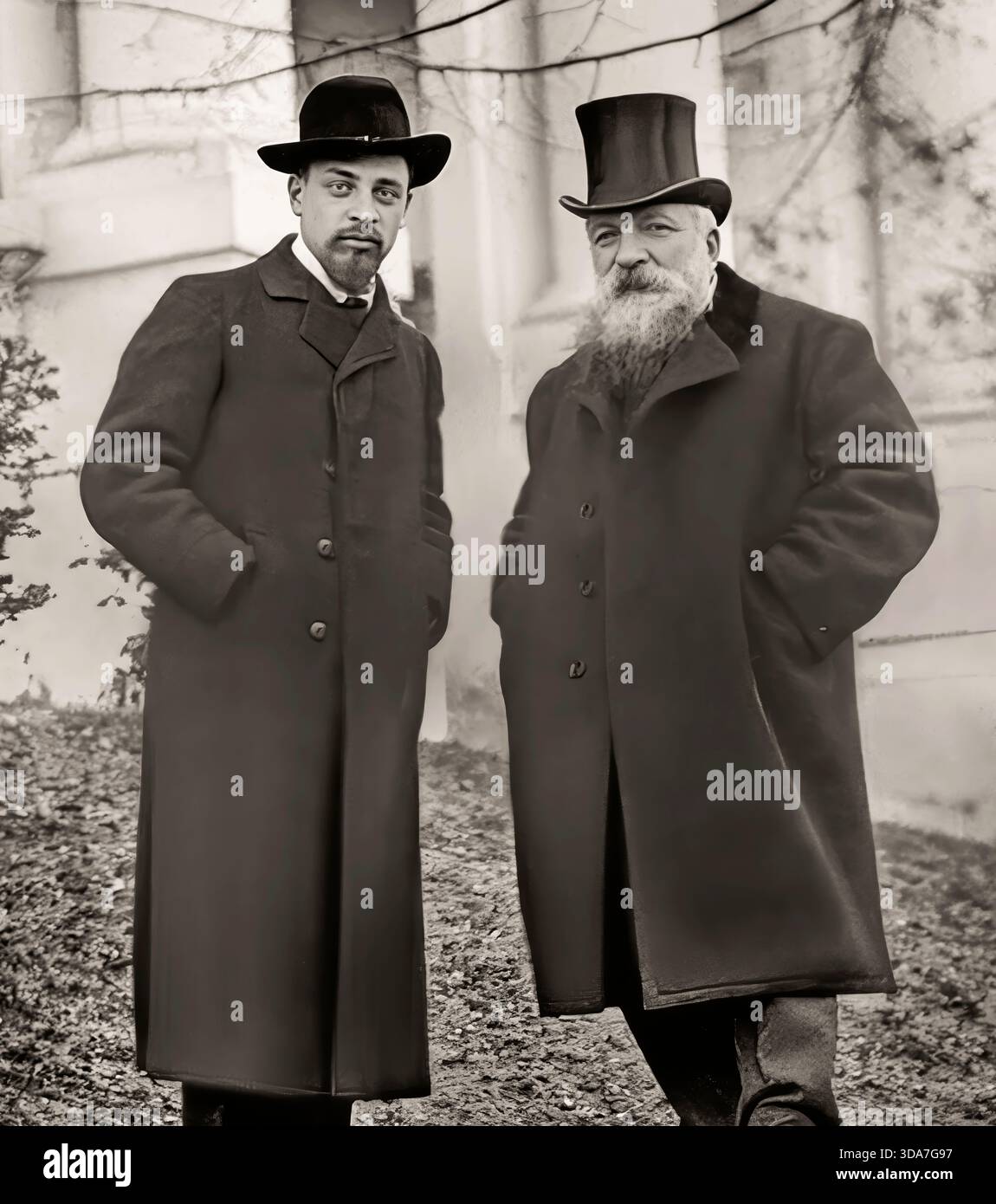 Rainer Maria Rilke avec Auguste Rodin, Meudon, France, 1905, optimisé numériquement Banque D'Images