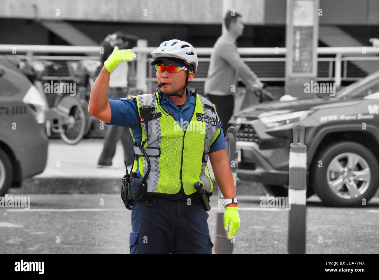 Traffic COP Vancouver Harbour Banque D'Images