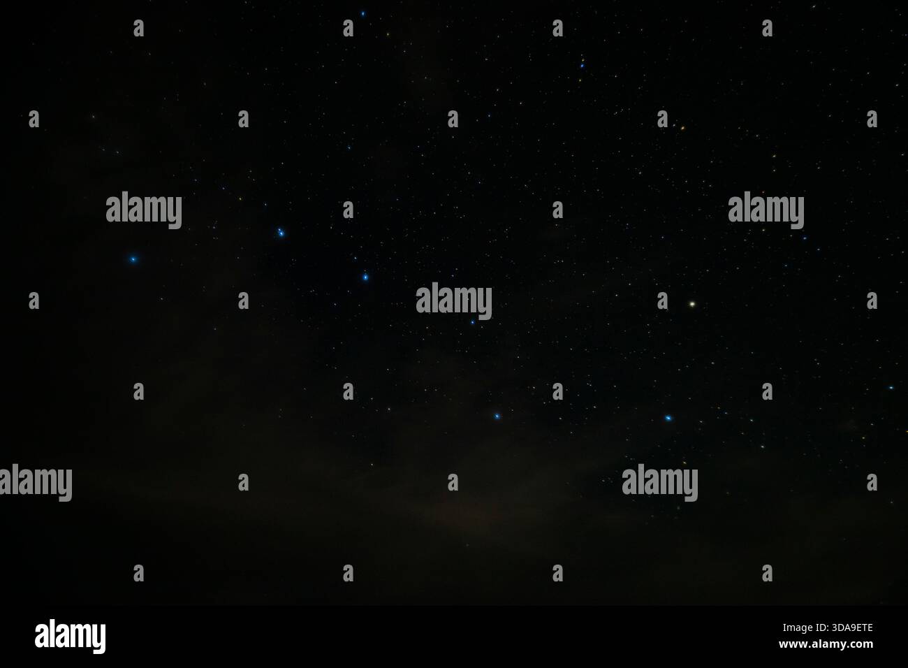 Étoiles bleues de la Constellation Big Dipper Banque D'Images
