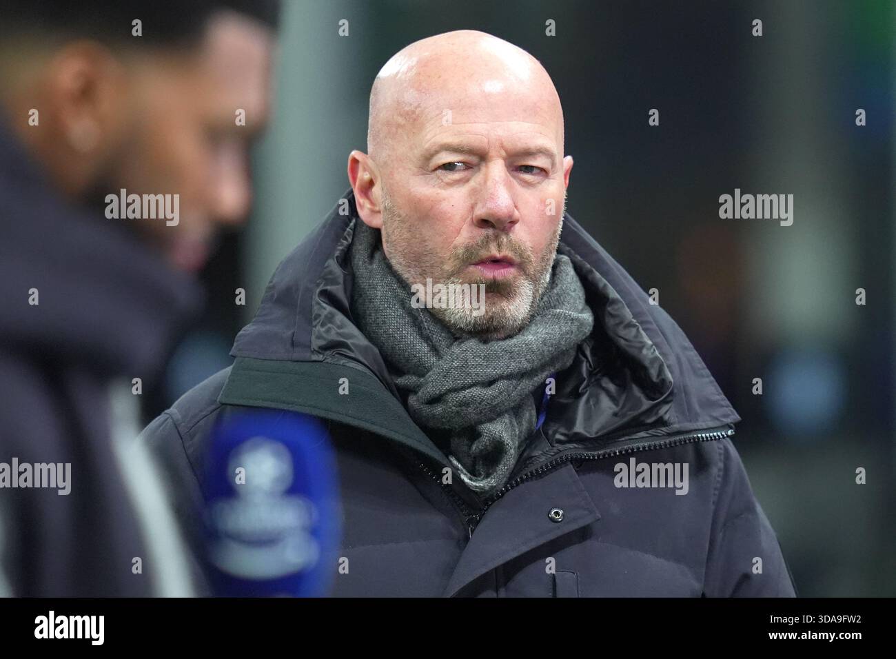 Milan, Italie. 09th Dec, 2025. Alan Shearer avant le match de football de l'UEFA Champions League entre l'Inter et Liverpool au stade San Siro de Milan, dans le nord de l'Italie - mardi 09 décembre 2025. Sport - Soccer . (Photo de Spada/LaPresse) crédit : LaPresse/Alamy Live News Banque D'Images
