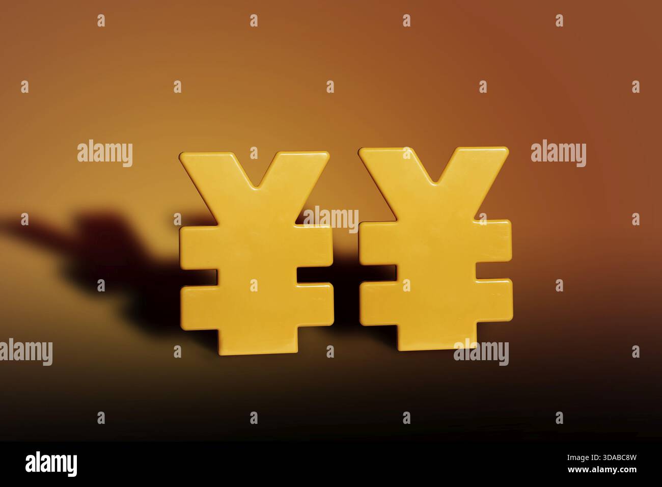 Symbole monétaire de RMB gros plan Banque D'Images