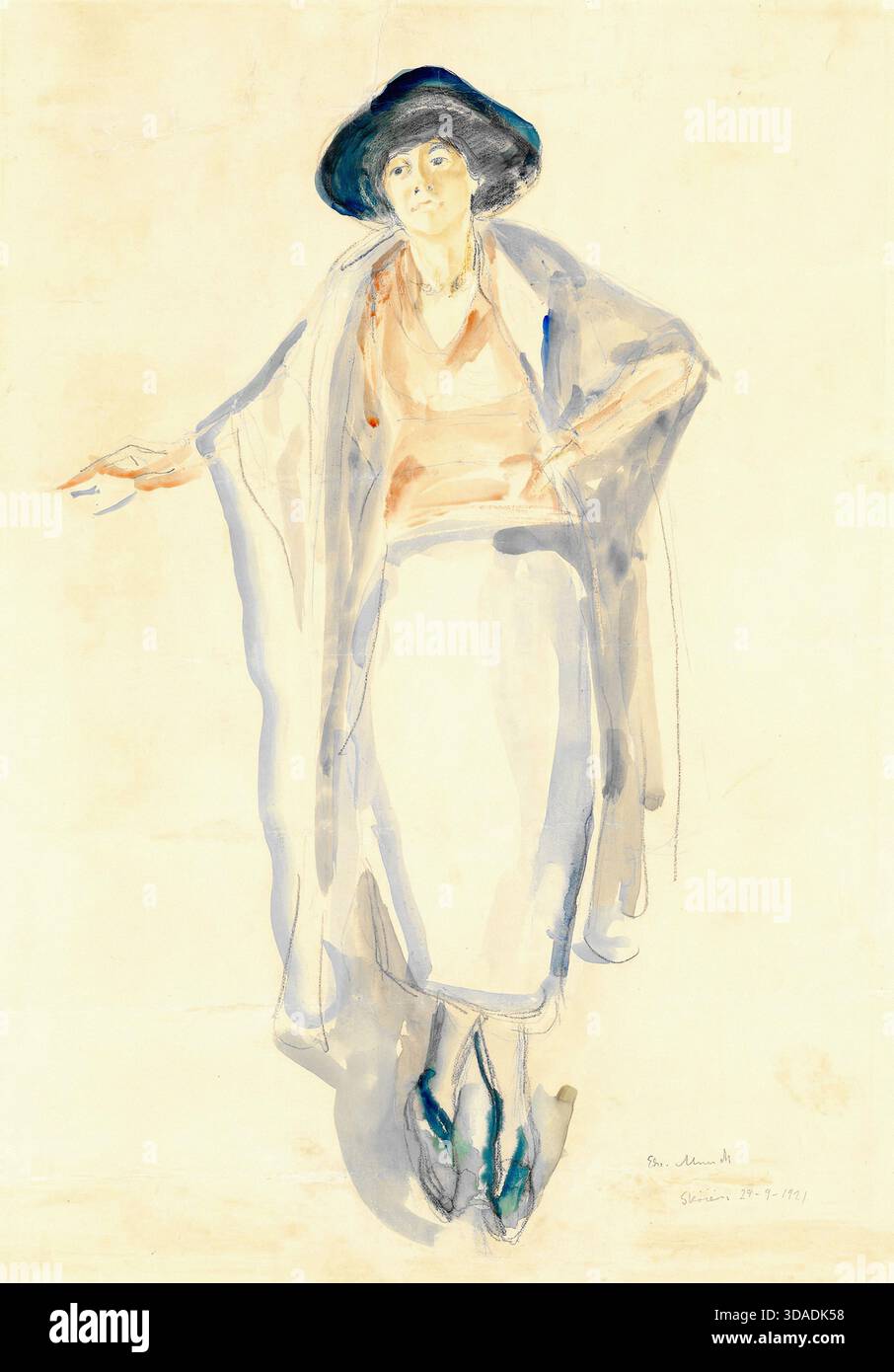 Edvard Munch - Lali Horstmann Banque D'Images
