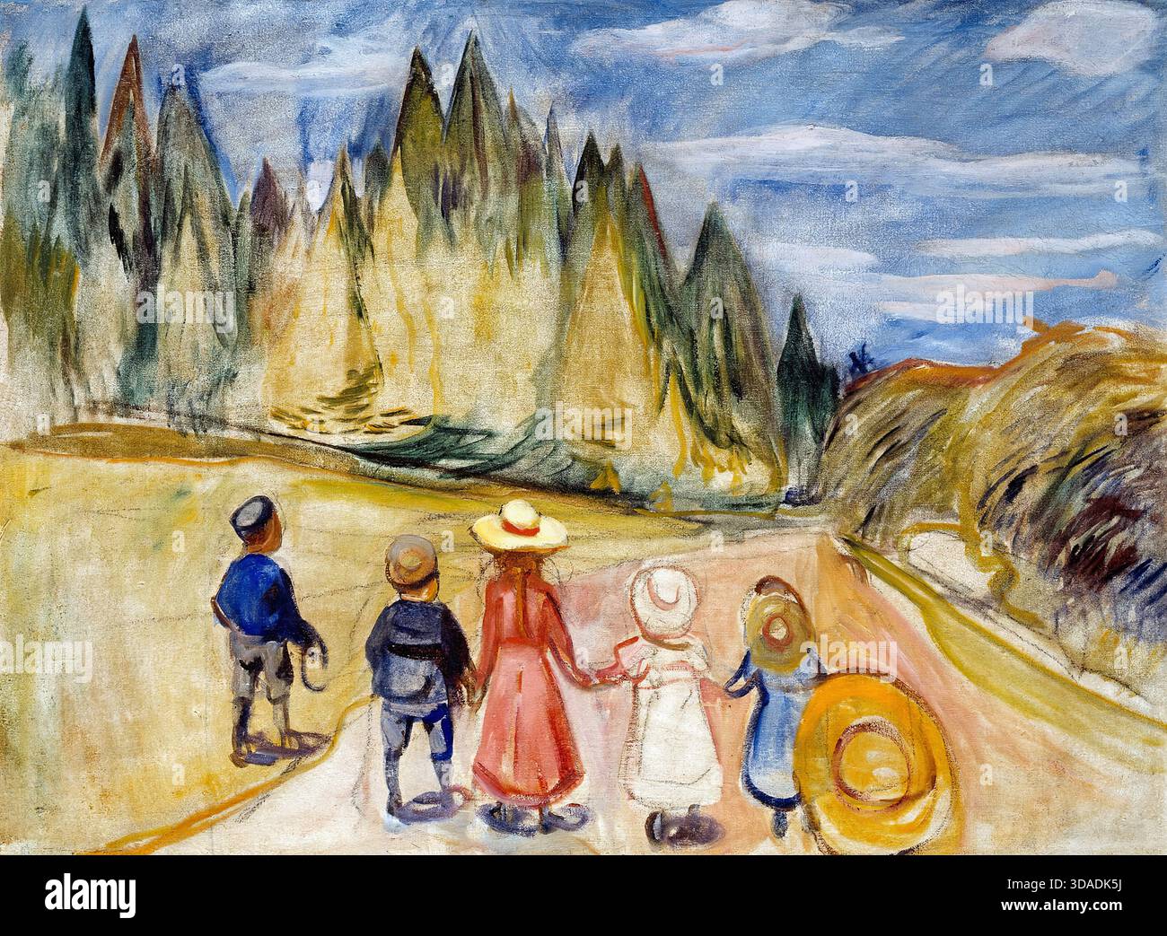 Edvard Munch - la forêt de contes de fées Banque D'Images